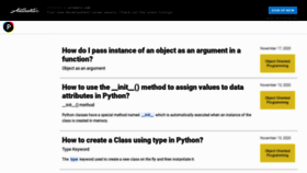 What Pythonprogramming.in website looked like in 2021 (3 years ago)