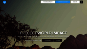 What Projectworldimpact.com website looked like in 2021 (3 years ago)