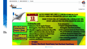 What Parent.binus.ac.id website looked like in 2021 (3 years ago)