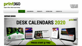 What Print360.in website looked like in 2021 (3 years ago)