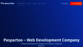 What Paspartoo.com website looked like in 2021 (3 years ago)
