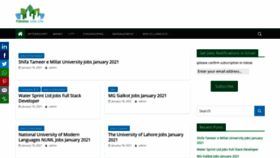 What Pakistanjobscity.com website looked like in 2021 (3 years ago)
