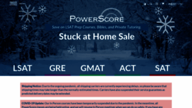 What Powerscore.com website looked like in 2021 (3 years ago)