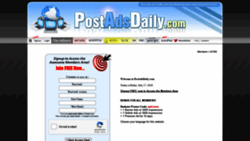 What Postadsdaily.com website looked like in 2021 (3 years ago)