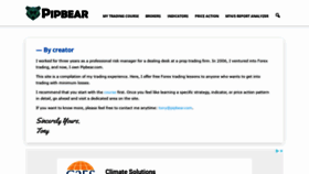 What Pipbear.com website looked like in 2021 (3 years ago)