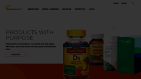 What Pharmavite.com website looked like in 2021 (3 years ago)