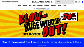 What Paragonsports.com website looked like in 2021 (3 years ago)