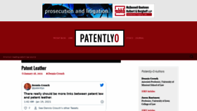 What Patentlyo.com website looked like in 2021 (3 years ago)