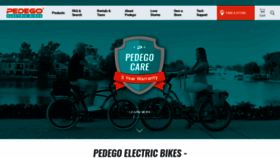 What Pedegoelectricbikes.com website looked like in 2021 (3 years ago)