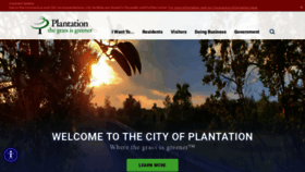What Plantation.org website looked like in 2021 (3 years ago)