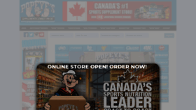 What Popeyescanada.com website looked like in 2021 (3 years ago)