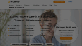 What Pr-gateway.de website looked like in 2021 (5 years ago)