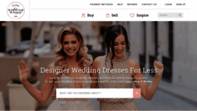 What Preownedweddingdresses.com website looked like in 2021 (3 years ago)
