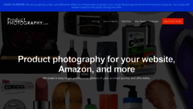 What Productphotography.com website looked like in 2021 (3 years ago)