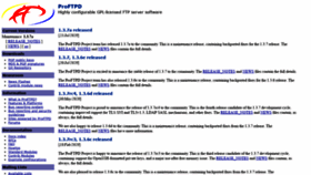 What Proftpd.org website looked like in 2021 (3 years ago)