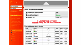 What Proxy-list.org website looked like in 2021 (4 years ago)