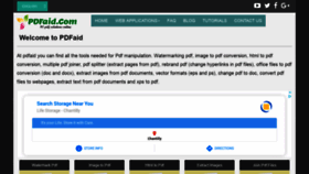 What Pdfaid.com website looked like in 2021 (3 years ago)