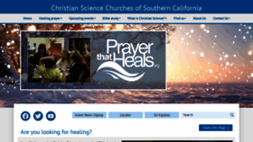 What Prayerthatheals.org website looked like in 2021 (3 years ago)