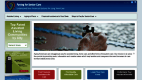 What Payingforseniorcare.com website looked like in 2021 (3 years ago)