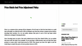 What Pricematchguarantee.net website looked like in 2021 (5 years ago)