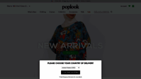 What Poplook.com website looked like in 2021 (3 years ago)