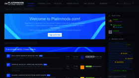 What Platinmods.com website looked like in 2021 (3 years ago)