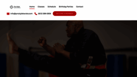 What Prostylekarate.com website looked like in 2021 (3 years ago)