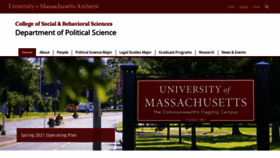 What Polsci.umass.edu website looked like in 2021 (3 years ago)