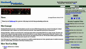 What Pgdp.net website looked like in 2021 (3 years ago)