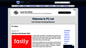 What Pc.net website looked like in 2021 (3 years ago)