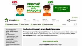 What Pravopisne.cz website looked like in 2021 (3 years ago)