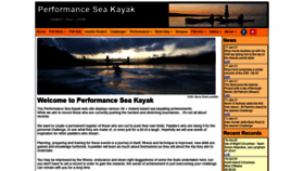 What Performanceseakayak.co.uk website looked like in 2021 (3 years ago)