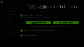 What Pixeldrain.com website looked like in 2021 (3 years ago)