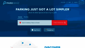 What Parkwhiz.com website looked like in 2021 (3 years ago)
