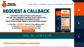 What Pediatricassociates.com website looked like in 2021 (3 years ago)