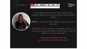What Phattwithkat.com website looked like in 2021 (3 years ago)