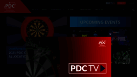 What Pdc.tv website looked like in 2021 (3 years ago)