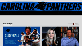 What Panthers.com website looked like in 2021 (3 years ago)