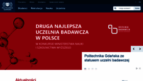 What Pg.edu.pl website looked like in 2021 (3 years ago)
