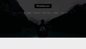 What Phreesite.com website looked like in 2021 (3 years ago)
