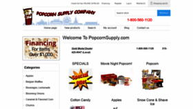 What Popcornsupply.com website looked like in 2021 (3 years ago)