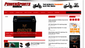 What Powersportsbusiness.com website looked like in 2021 (3 years ago)
