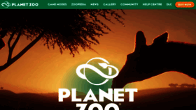 What Planetzoogame.com website looked like in 2021 (3 years ago)