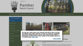 What Pamber-pc.gov.uk website looked like in 2021 (3 years ago)