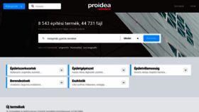 What Proidea.hu website looked like in 2021 (3 years ago)