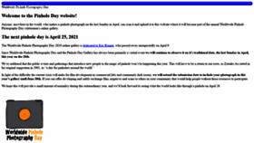 What Pinholeday.org website looked like in 2021 (4 years ago)