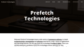 What Prefetch.net website looked like in 2021 (3 years ago)