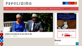 What Papelisimo.es website looked like in 2021 (3 years ago)