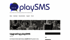 What Playsms.org website looked like in 2021 (3 years ago)