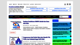 What Pendaftaranonline.web.id website looked like in 2021 (3 years ago)
